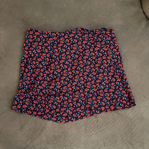 Floral mini skirt